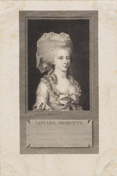 Portræt af prinsesse Louisa Augusta af J.F. Clemens