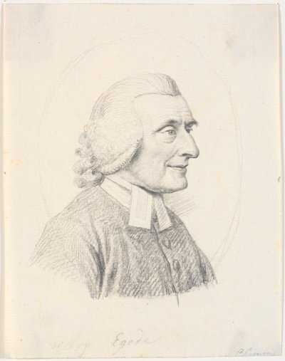 Portræt af præsten Paul Egede (1709-89) af J.F. Clemens