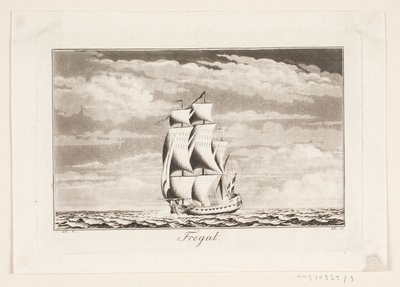 Suite af skibe. Fregat af J.F. Clemens