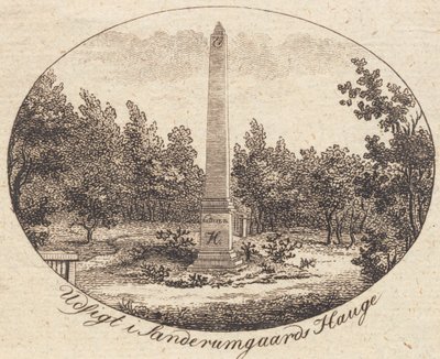 Vignet. Udsigt i Sanderumgaards Hauge af J.F. Clemens