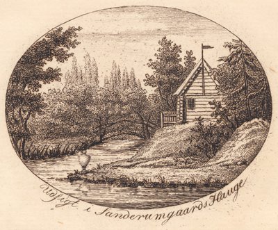 Vignet. Udsigt i Sanderumgaards Hauge af J.F. Clemens