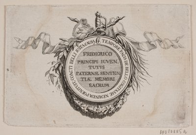 Vignet med medaille af J.F. Clemens