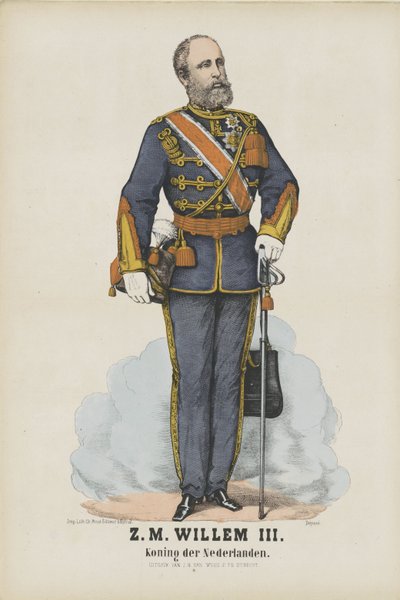 H.M. Vilhelm III. / Konge af Holland (titel på objekt) af J.H. van Wees (II)