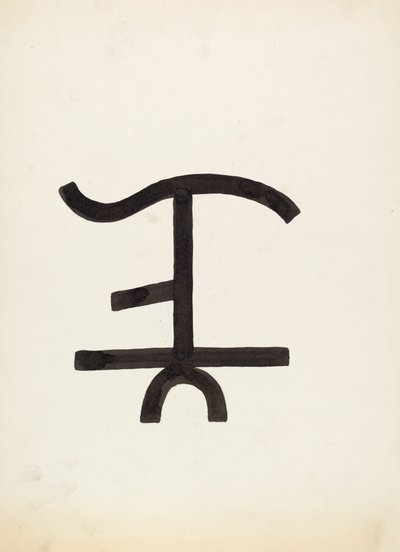 Kvægmærke, ca. 1936. af J.Henry Marley