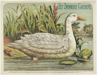 The Swimming Goose Game (titel på objekt) af J.J. Sleijser