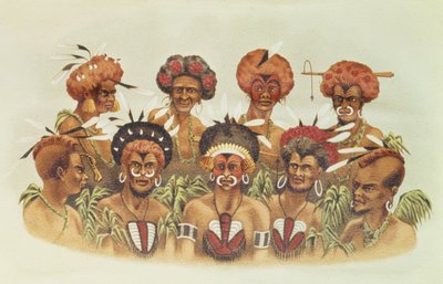 Natives of Humboldt Bay, fra At Anchor af J.J. Vild af J.J. Wild