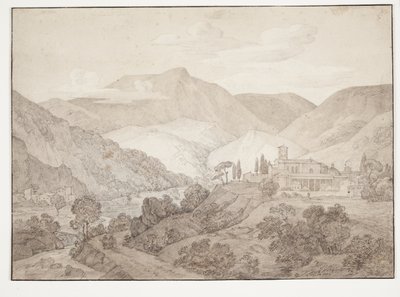 Cappucinerkloster i Spoleto af J.L. Lund