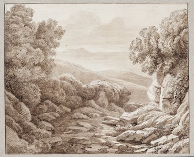 Landskab ved Montenero af J.L. Lund