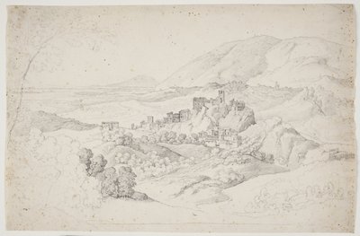 Olevano Romano. Sabinerbjergene af J.L. Lund