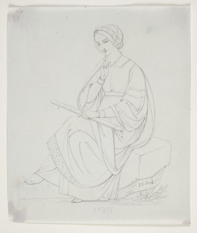 Studie til "De tre norner" af J.L. Lund