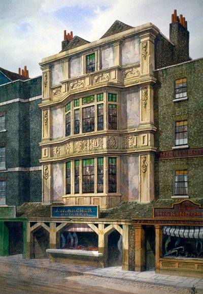 76 Aldgate High Street, London, c1860 af JL Stewart