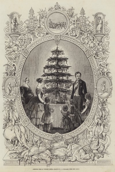 Juletræ på Windsor Castle af J.L. Williams