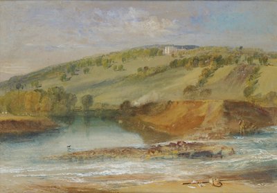 Farnley Hall, fra Junction of the Wharfe og Washburn, 1818 af Joseph Mallord William Turner
