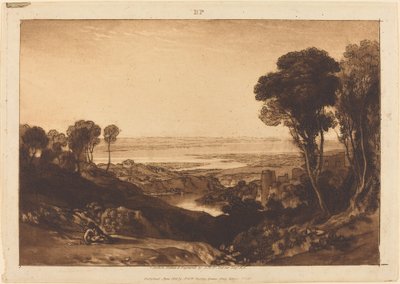 Junction of Severn and Wye, udgivet 1811. af Joseph Mallord William Turner
