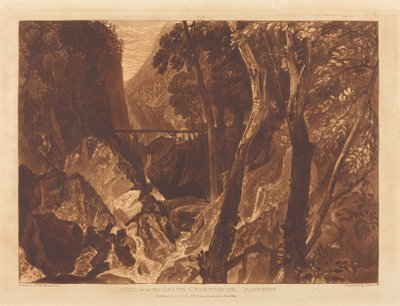 Mølle nær Grand Chartreuse, udgivet 1816. af Joseph Mallord William Turner