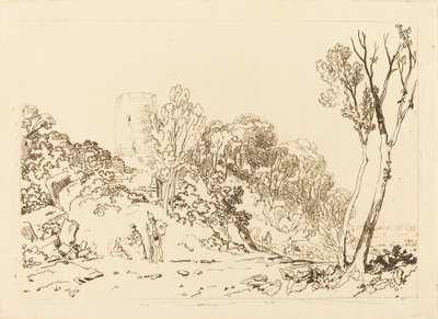 Winchelsea, Sussex, udgivet 1812. af Joseph Mallord William Turner