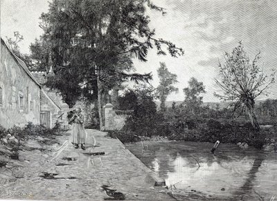 Efter regnen, fra Leisure Hour, 1888 af J.M. Barnsley