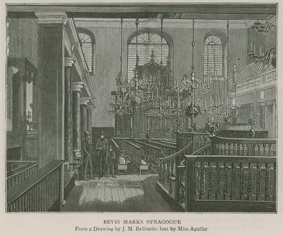 Bevis Marks synagoge af J.M. Belisario