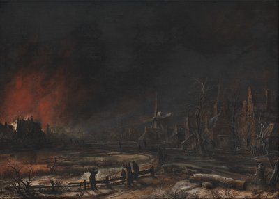 Et schweizerlandskab med bjerget Wetterhorn af J.P. Møller