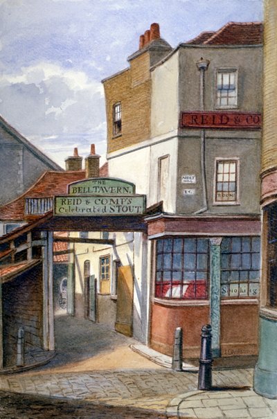 Bell Tavern, Addle Hill, London, 1868 af JT Wilson