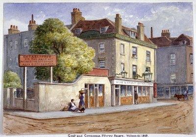 Old Goat and Compasses Inn, Marylebone Road, London, 1868 af JT Wilson