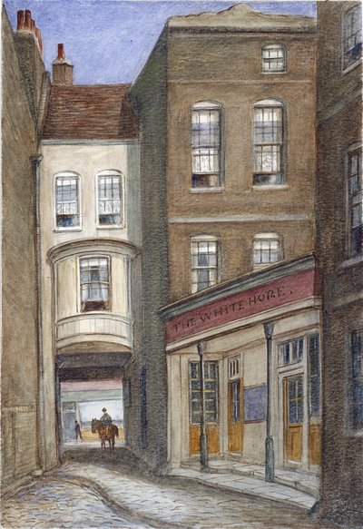White Horse Inn, Fetter Lane, London, 1870 af JT Wilson
