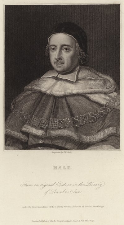 Sir Matthew Hale af J.W. Cook