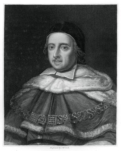 Sir Matthew Hale, Lord Chief Justice of England, 1834. af J.W. Cook