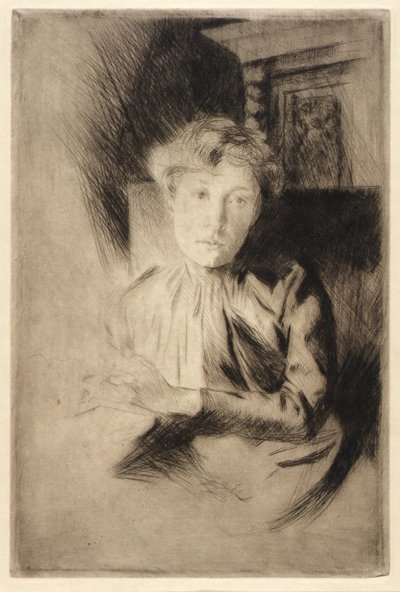 I stearinlysets skær af J. Alden Weir