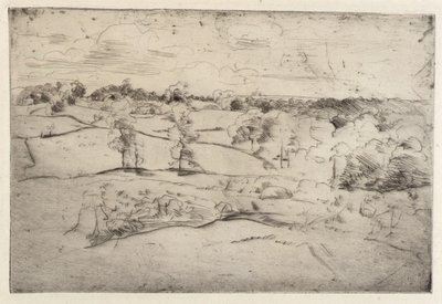 Landskab af J. Alden Weir