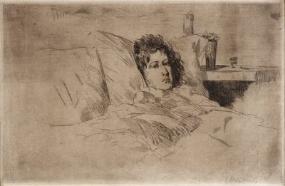 Mor og spædbarn af J. Alden Weir