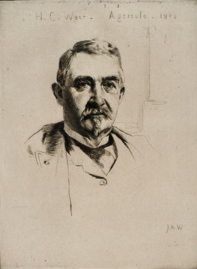 Portræt af oberst H.C. Weir (Agricola) af J. Alden Weir
