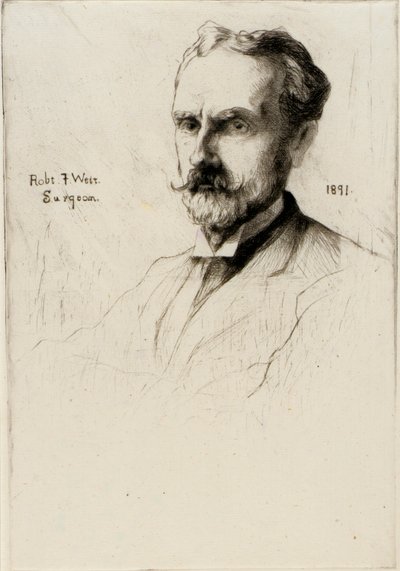 Portræt af Dr. Robert F. Weir af J. Alden Weir