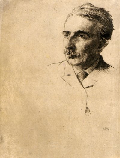 Portræt af John F. Weir af J. Alden Weir