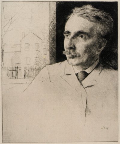 Portræt af John F. Weir af J. Alden Weir