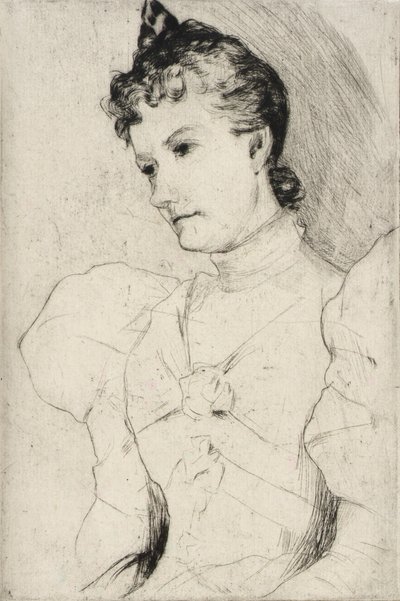 Portræt af Miss Ross af J. Alden Weir