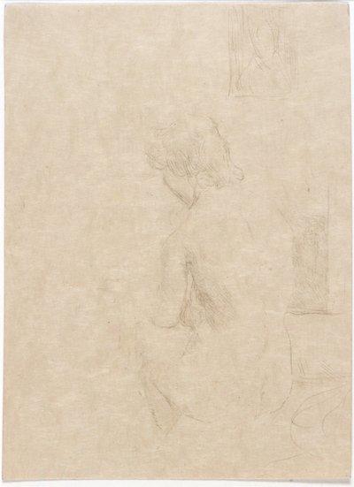 Siddende model af J. Alden Weir
