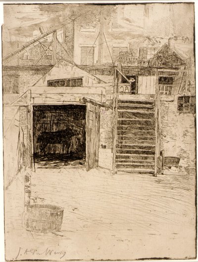 Tømrerens værksted af J. Alden Weir