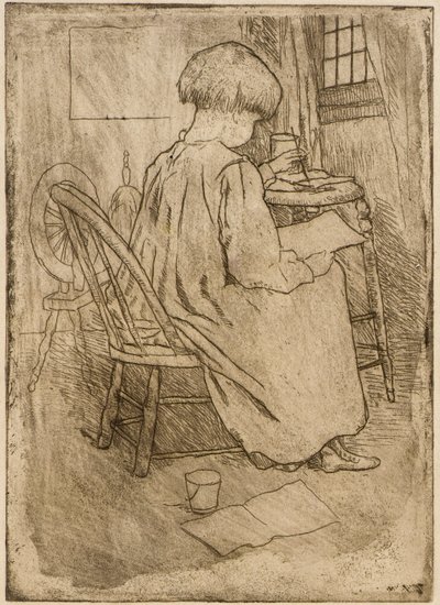 Den lille kunstner af J. Alden Weir