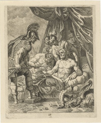 Achilleus helbreder Telephos Scener fra Achilles