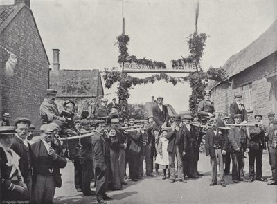 Corby Pole Fair, Chairing and Poleing Visitors af J. Benjamin Stone