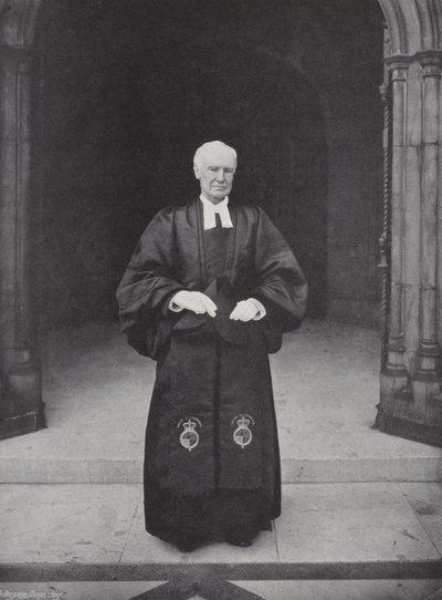 Kapellanen i Underhuset, ærkediakon Wilberforce (s/h foto) af J. Benjamin Stone