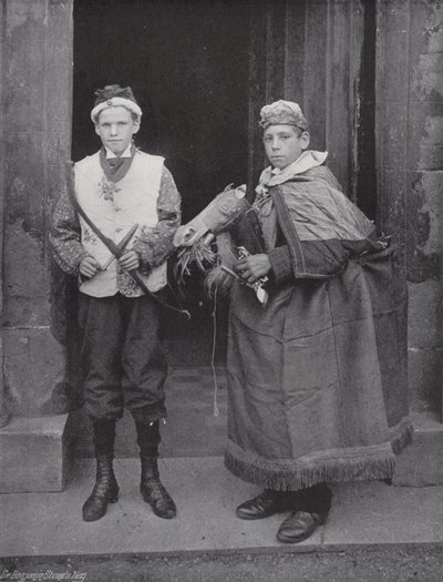 The Horn Dance, Abbeds Bromley, the Fool og Robin Hood af J. Benjamin Stone