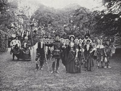 The Sherborne Pageant, Morris Dancers in the Greenwood af J. Benjamin Stone