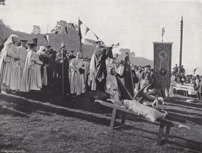 Den walisiske Eisteddfod, åbning af Gorsedd af J. Benjamin Stone