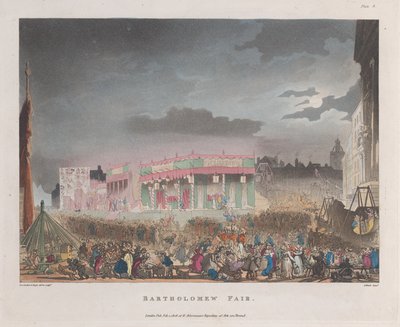 Bartholomew Fair, 1. februar 1808., 1. februar 1808. af J. Bluck