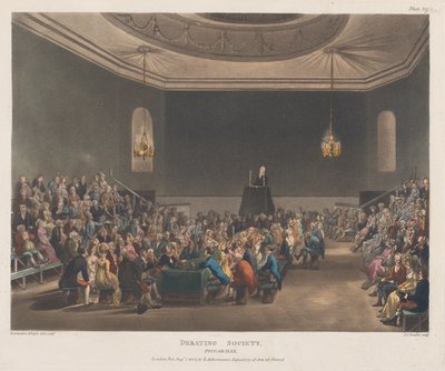 Debating Society, Piccadilly, 1. august 1808., 1. august 1808. af J. Bluck