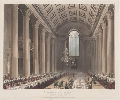 Egyptian Hall, Mansion House, 1. januar 1809., 1. januar 1809. af J. Bluck