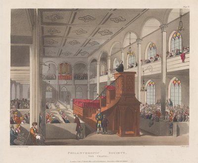 Filantropisk Selskab, Kapellet, 1. april 1809., 1. april 1809. af J. Bluck