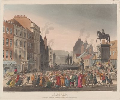 Pillory, Charing Cross, 1. april 1809., 1. april 1809. af J. Bluck